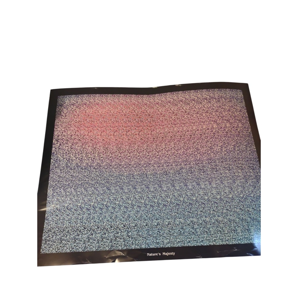 Vintage 1993 Magic Eye Nature's Majesty‎ Poster Nostalgia Nvision VTG